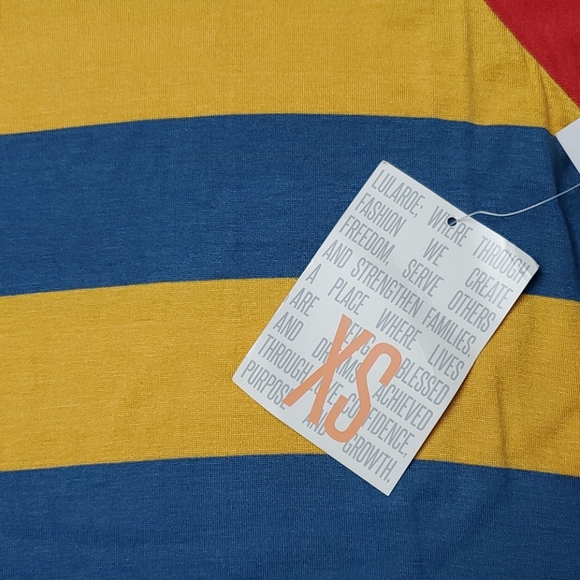 NWT Lularoe Randy baseball style tee - Picture 4 of 7